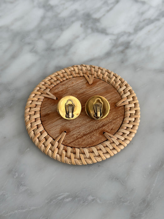 Gold and Pearl Earrings