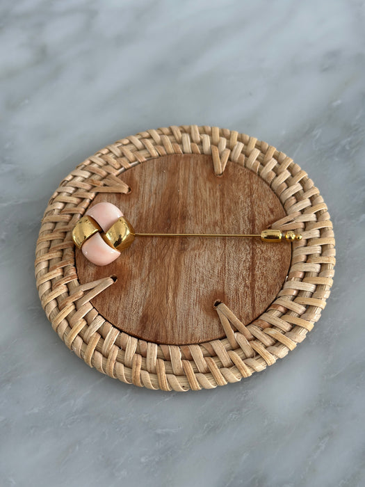 Gold and Blush Quad Pin