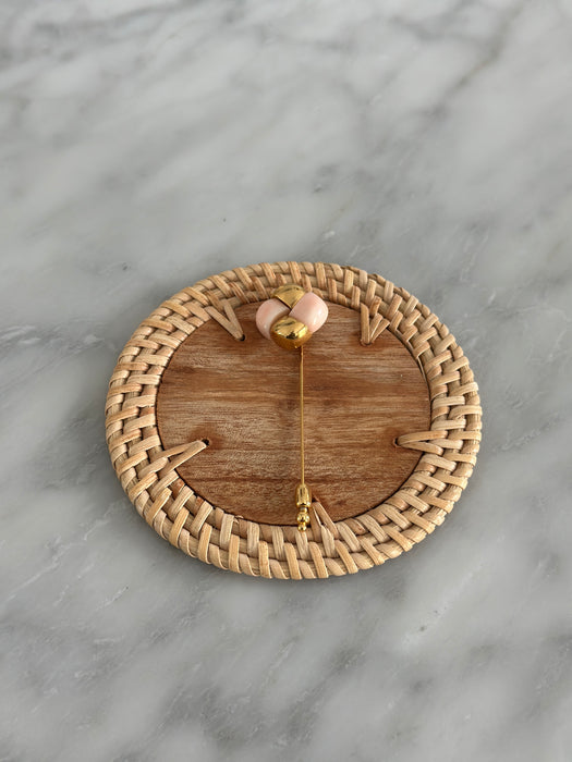 Gold and Blush Quad Pin