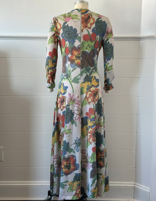 1970s Goldworm Evening Dress
