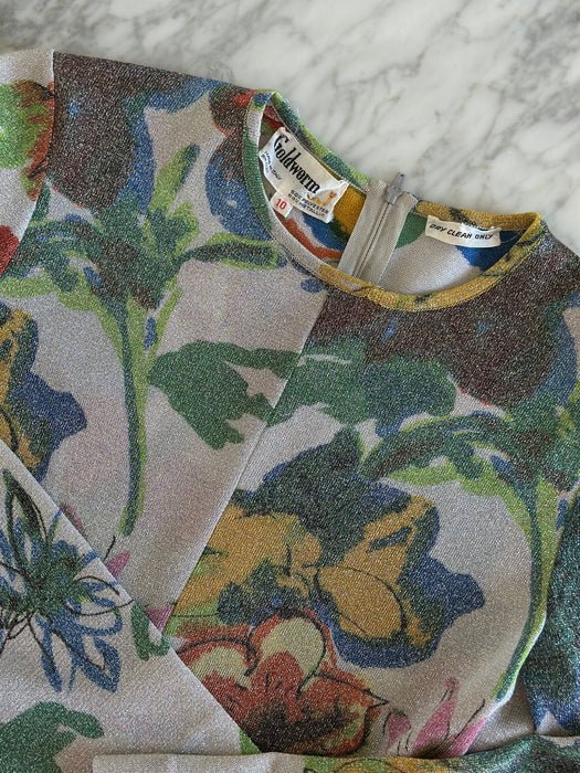 1970s Goldworm Evening Dress