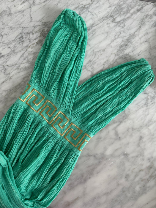 1970s Grecian Maxi Dress