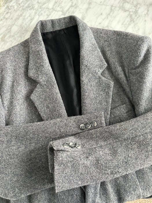 1980s Double Button Wool Blazer