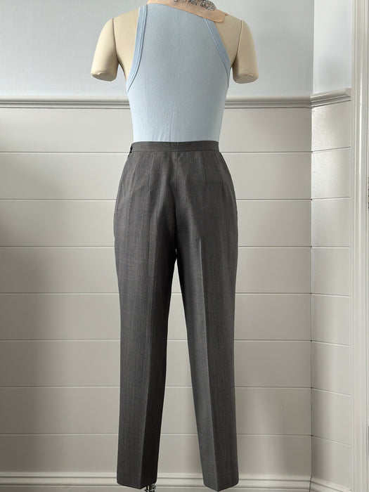 Flat Front Wool Slacks