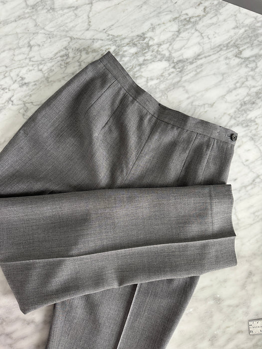 Flat Front Wool Slacks