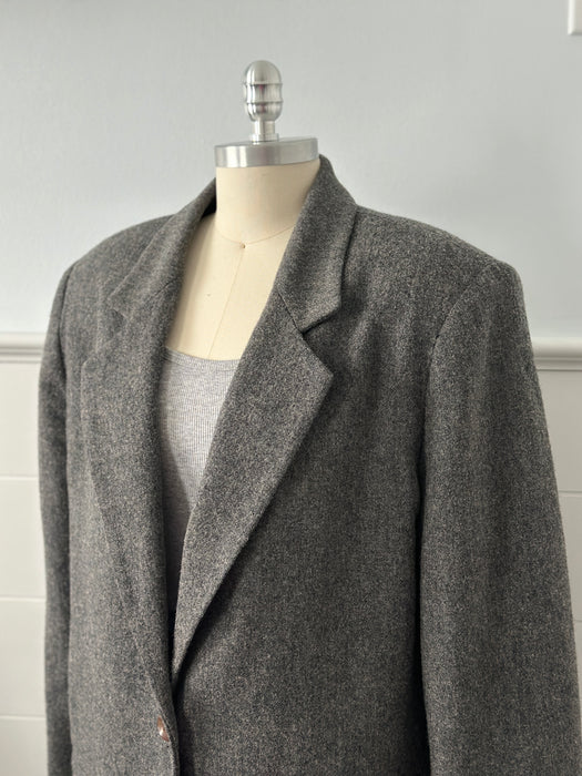 1980s Single Button Wool Blazer