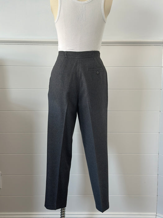 1980s Pleated Wool Slacks