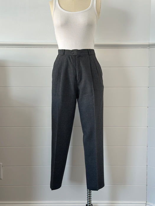 1980s Pleated Wool Slacks