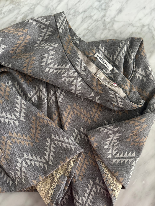 Vintage I. Magnin Chevron Skirt