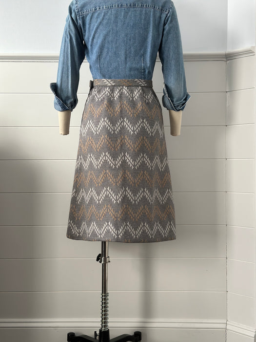 Vintage I. Magnin Chevron Skirt