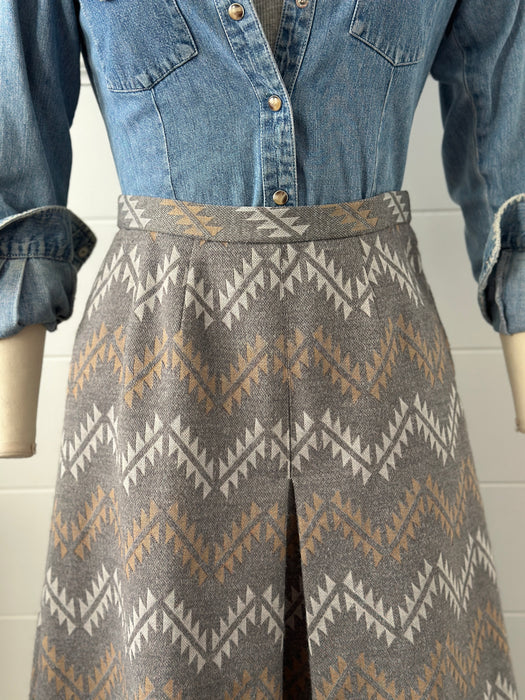 Vintage I. Magnin Chevron Skirt
