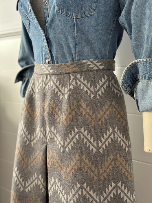 Vintage I. Magnin Chevron Skirt