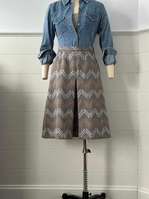 Vintage I. Magnin Chevron Skirt