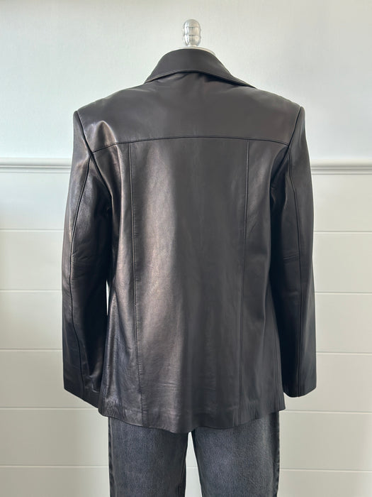 Michael Hoban North Beach Leather Button Down