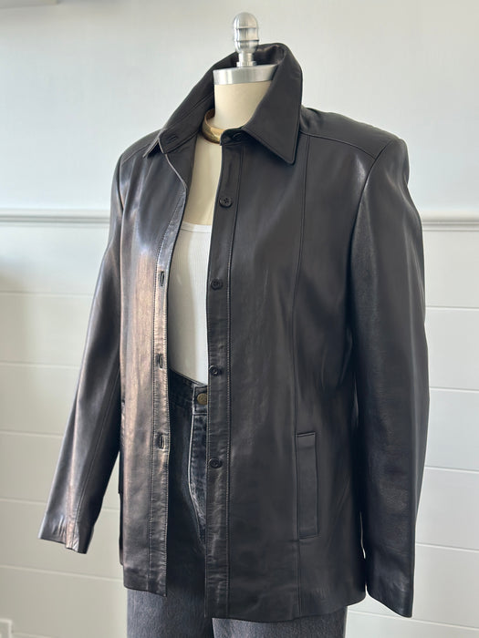 Michael Hoban North Beach Leather Button Down