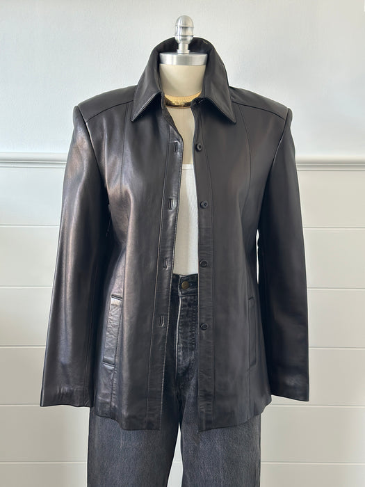 Michael Hoban North Beach Leather Button Down