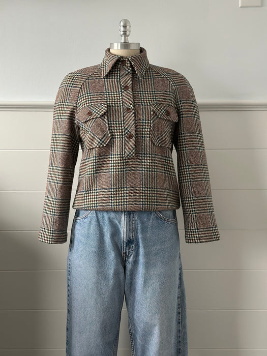Vintage I. Magnin Houndstooth Top