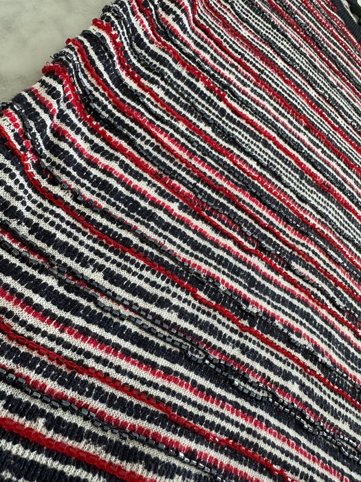 J. Crew Linen Beaded Top