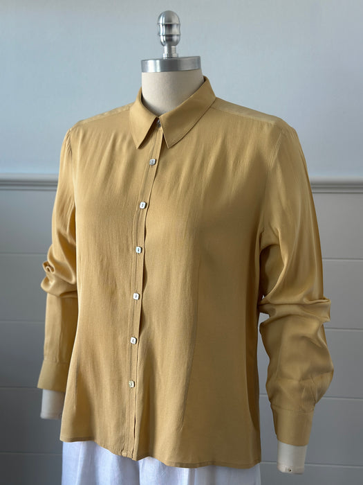 1980s Jones New York Silk Blouse