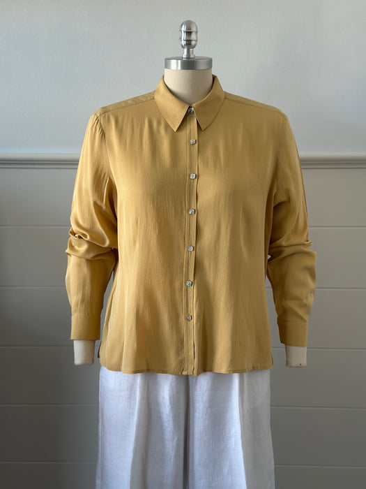 1980s Jones New York Silk Blouse