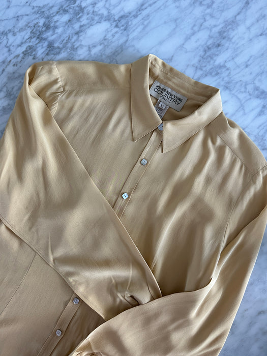 1980s Jones New York Silk Blouse