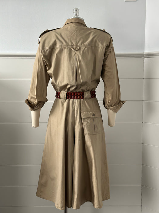 1980s Liz Claiborne Safari Dress