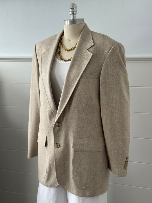 1990s Lands End Silk Blazer
