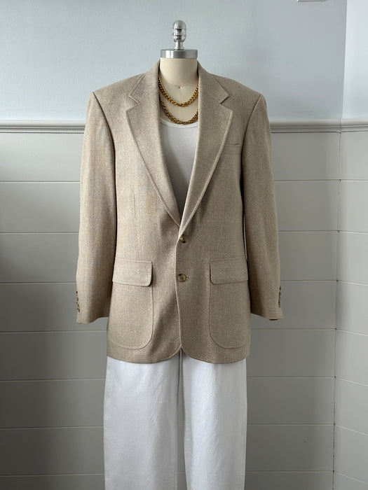 1990s Lands End Silk Blazer