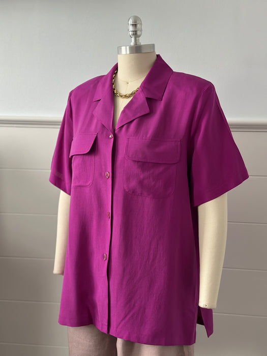 1980s Classic Silk Blouse