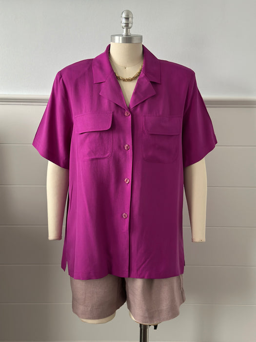 1980s Classic Silk Blouse