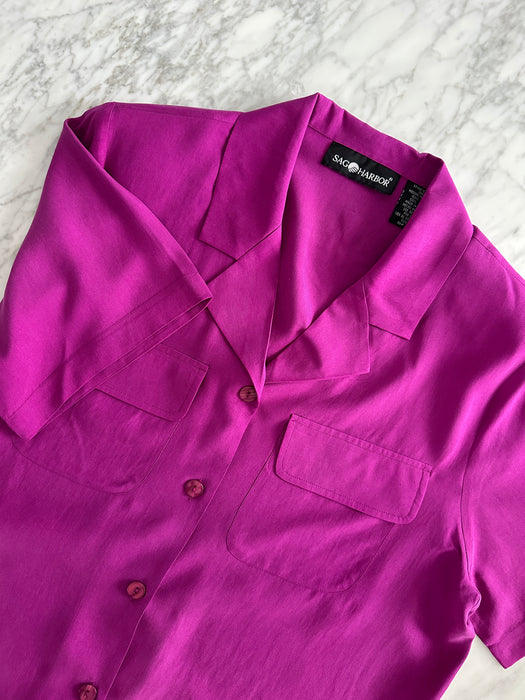 1980s Classic Silk Blouse