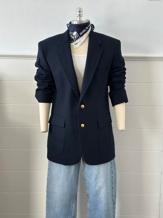 1980s Captain's Gold Button Blazer