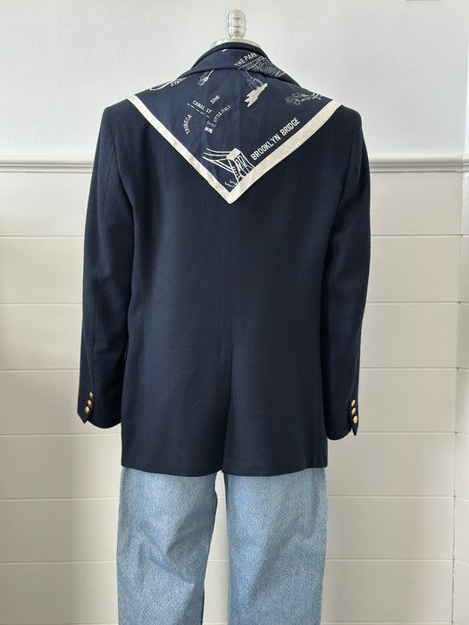 1980s Captain's Gold Button Blazer