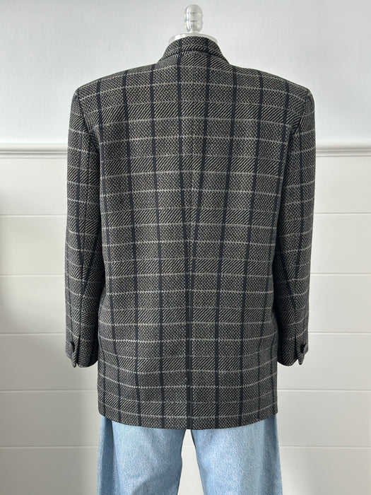 1980s Plaid Blazer