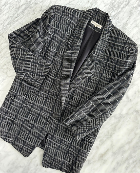 1980s Plaid Blazer
