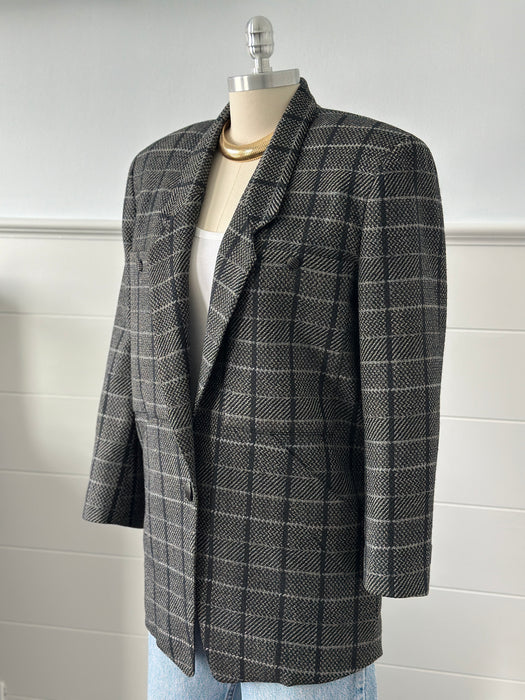 1980s Plaid Blazer