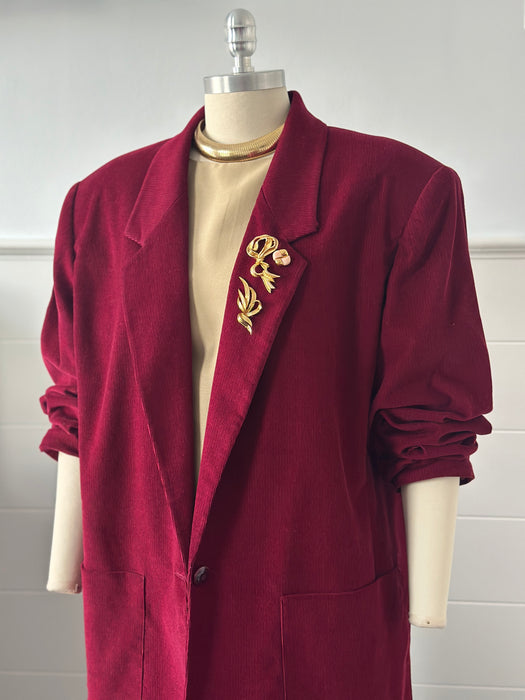 1980s Oxblood Blazer
