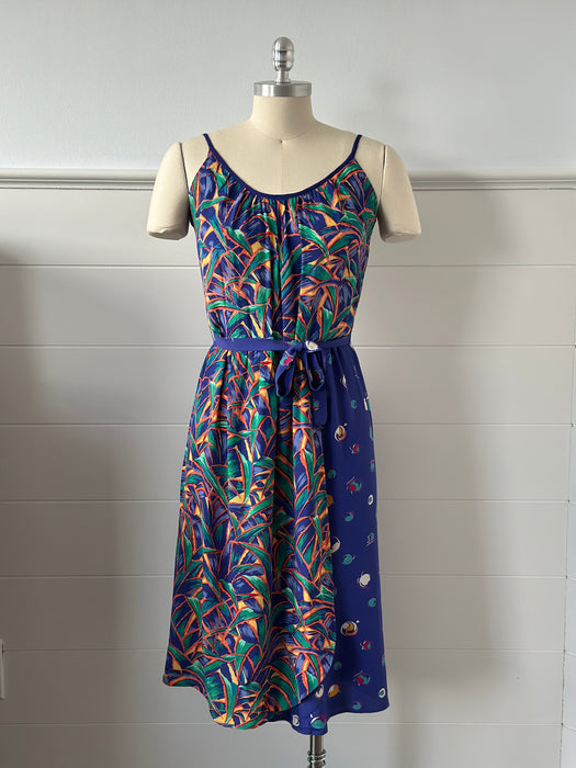 1970s Palmetto Panel Dress