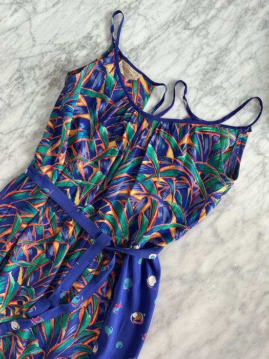 1970s Palmetto Panel Dress