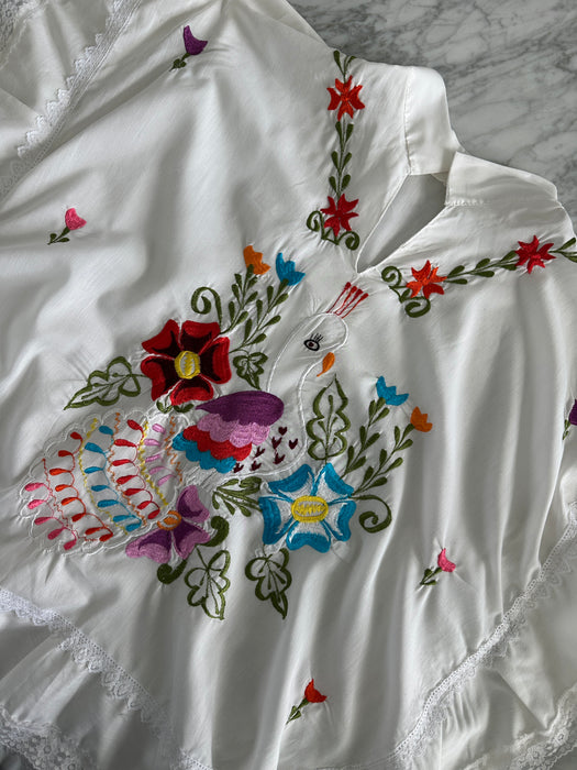 1970s Peacock Embroidered Tunic