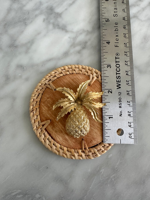 Gold Pineapple Brooch