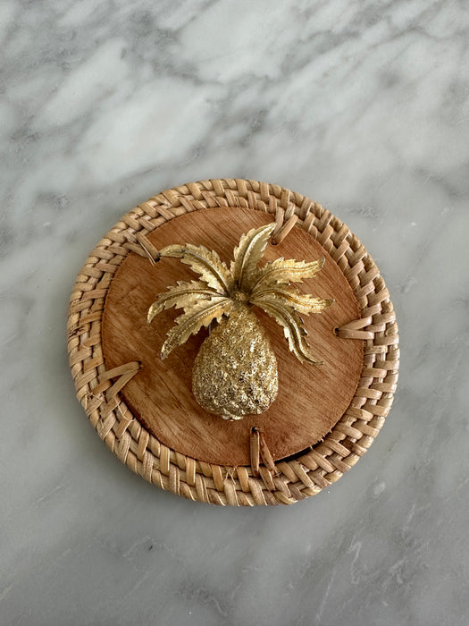 Gold Pineapple Brooch