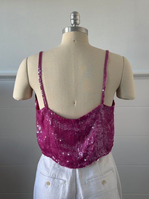 1970s Sequin Crop Top
