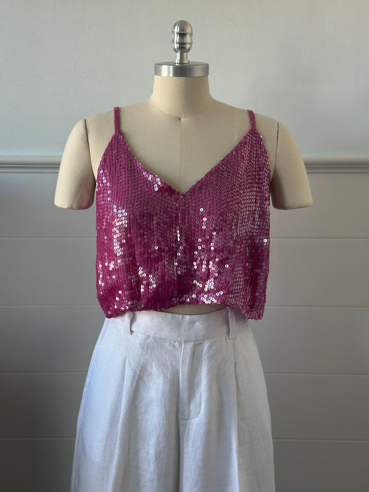 1970s Sequin Crop Top