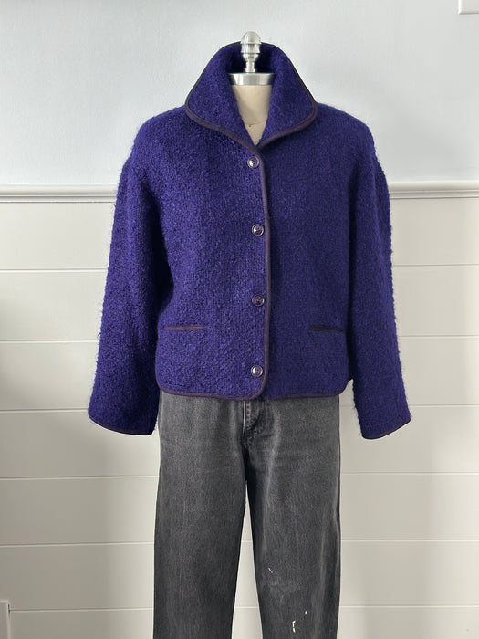 1980s Anne Klein II Boucle Blazer