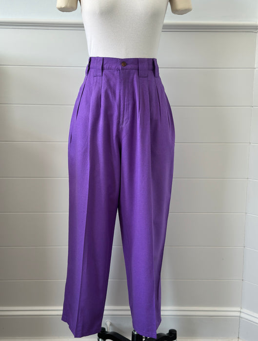 1980s Lord & Taylor Silk Slacks