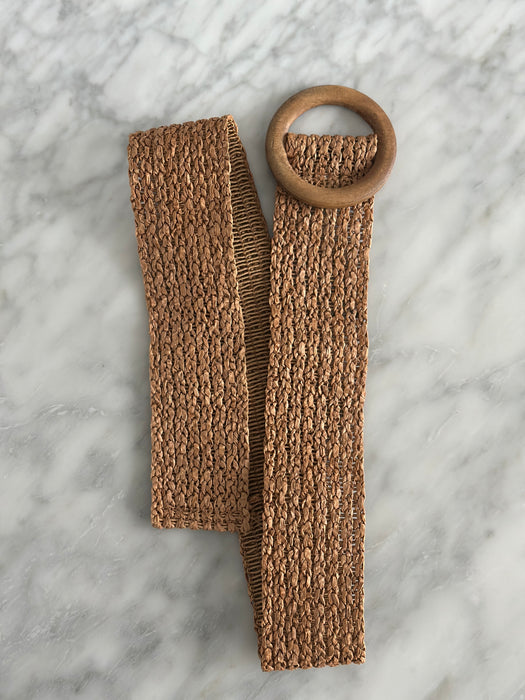 1980s Raffia Belt