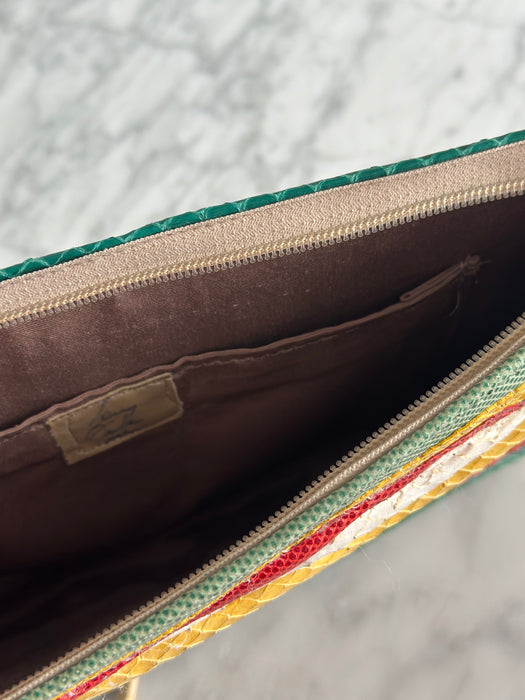 1980s Rainbow Clutch Bag