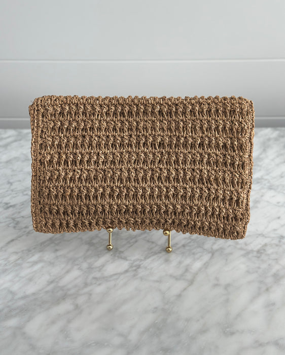 1970s Rattan Bamboo Clutch