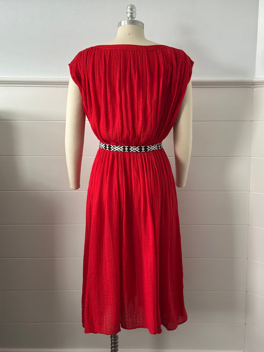 1970s Gauze Summer Dress